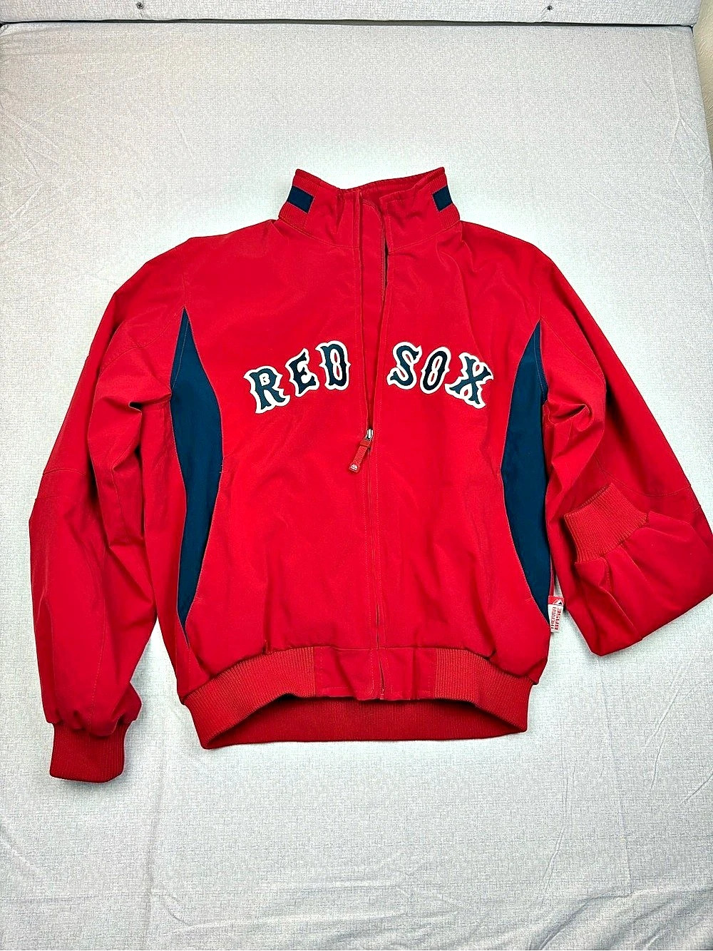 Majestic Boston Red Sox Therma Base Dugout Jacket Red & Blue Large
